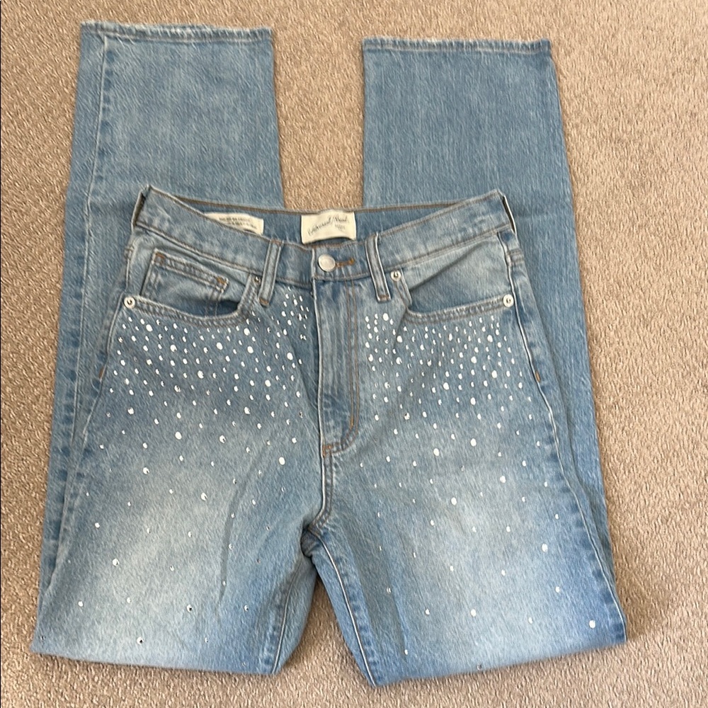 UNIVERSAL THREAD High Rise 90s Straight Diamond Gem Jeans
